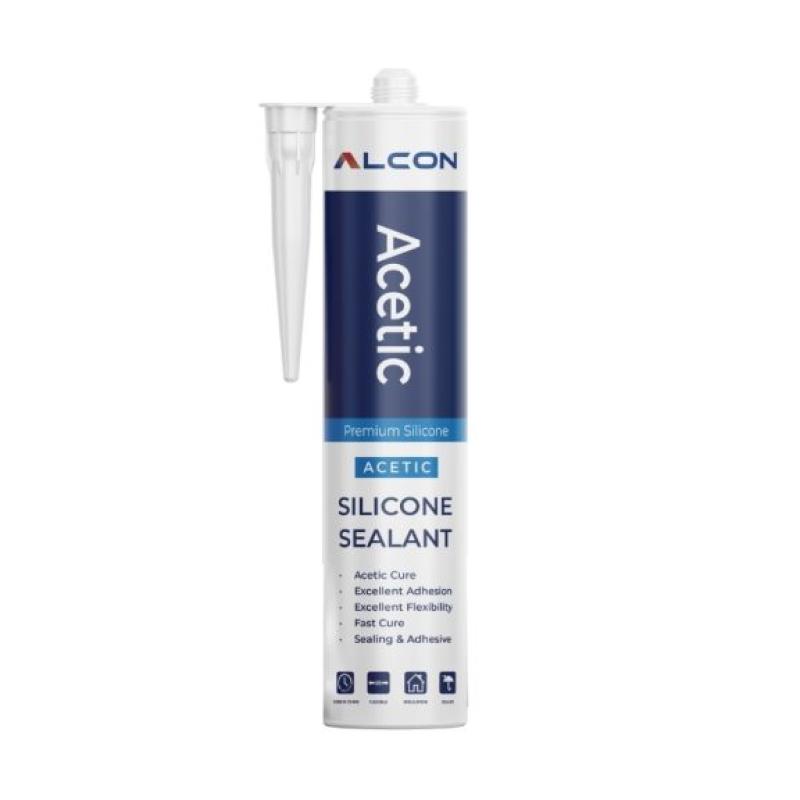 M-5581 ALCON ACETIC SILICONE SEALANT 280G WHITE