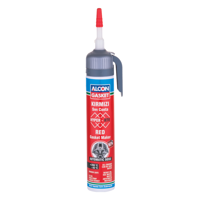 Alcon Hyper-Rtv Automatic Red Liquid Gasket 200 ML. Box Of 12