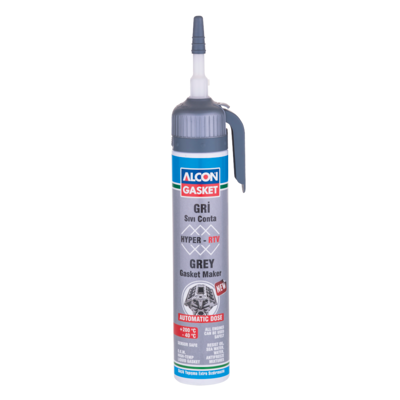 Alcon Hyper-Rtv Automatic Grey Liquid Gasket 200 ML. Box Of 12