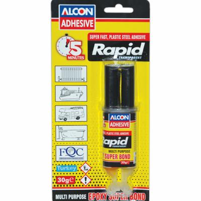 Alcon Rapid 5 Minutes Epoxy Adhesive 30 Gr. Syringe Blister Box Of 144