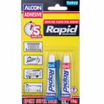 Alcon Rapid Fast Epoxy Adhesive Plastic-Steel 5 Min. 16 Gr. Blister Box Of 12