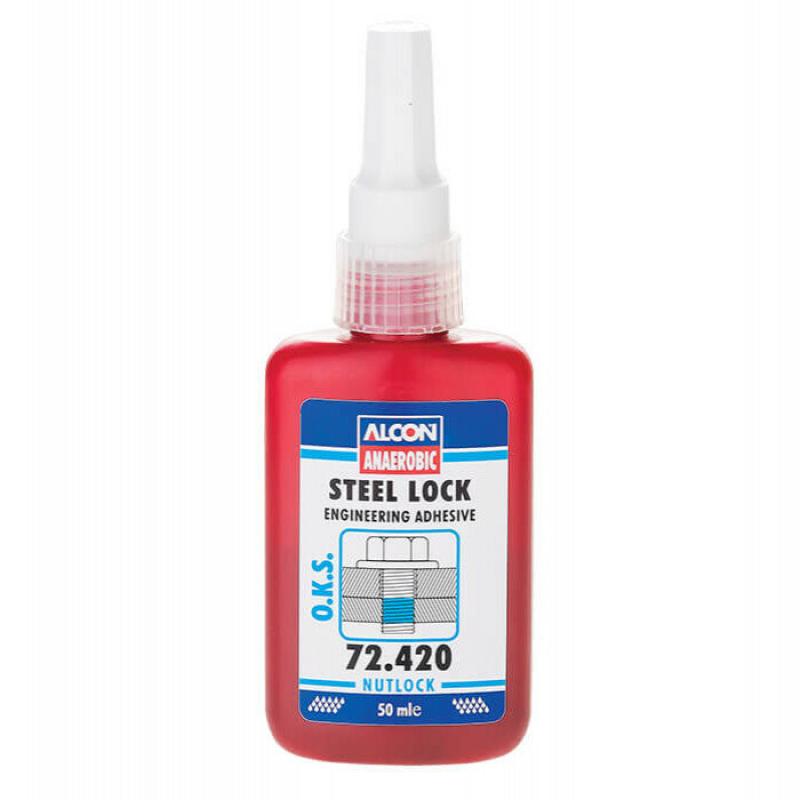 Alcon Anaerobic O.K.S Steel Lock Engineering Adhvesive 50 ML Box Of 12