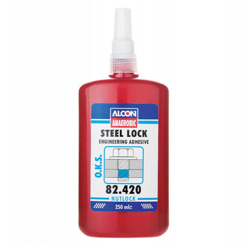 Alcon Anaerobic O.K.S Steel Lock Engineering Adhvesive 250 ML Box Of 6
